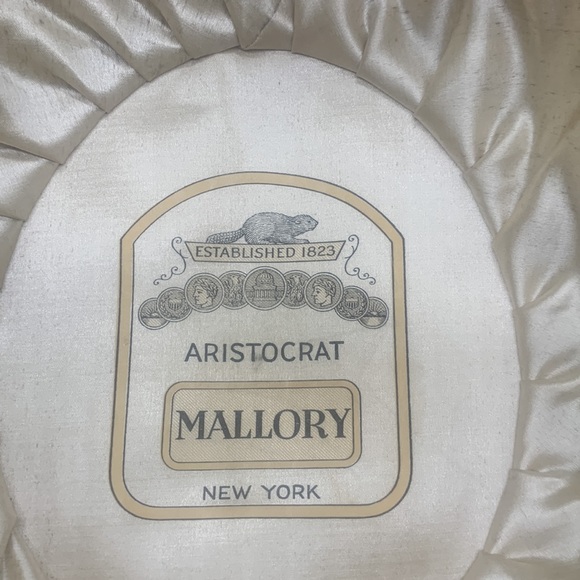 Mallory Aristocrat Vintage Black Wool Bowler Hat Steampunk  Size 6 7/8 HT4332 - Picture 5 of 10